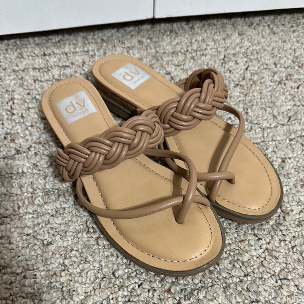 DV by Dolce Vita Tan Braided Sandals